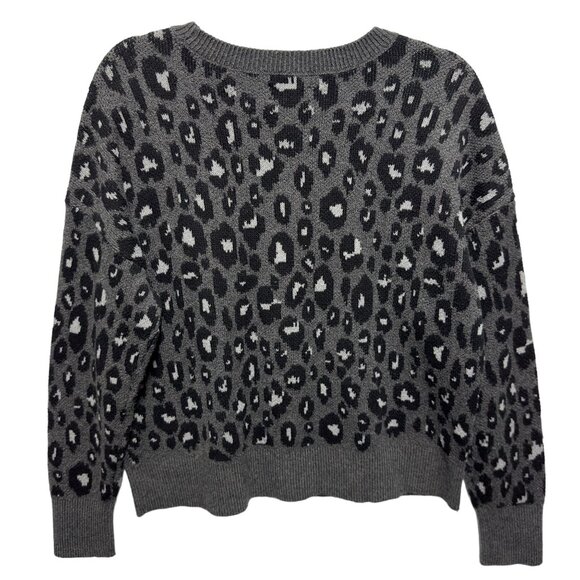 Lucky Brand Thick Knit Leopard Sweater Pullover - Picture 5 of 8